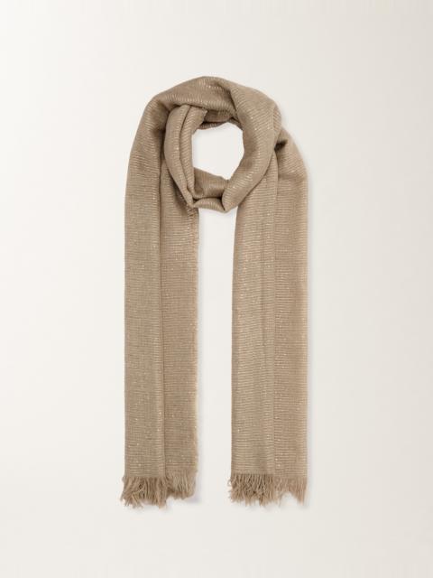 FABIANA FILIPPI Cashmere blend scarf with sequins
