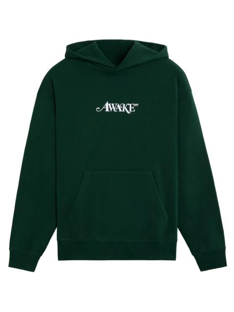 AWAKE NY Classic Logo Hoodie "Green" AWK FW24 HD303 GRE