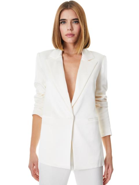 Alice + Olivia DENNY NOTCH COLLAR BOYFRIEND BLAZER