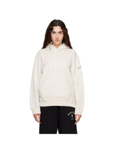 MM6 Maison Margiela Off-White Mannequin-Print Hoodie