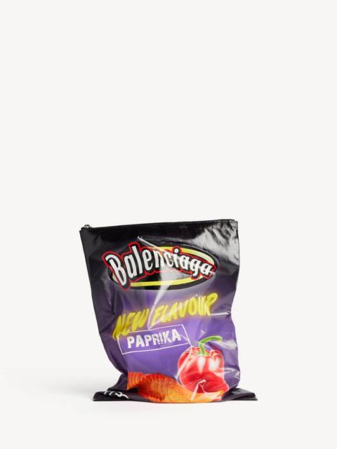 BALENCIAGA Men's Chips Bag in Paprika