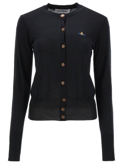 BEA CARDIGAN WITH EMBROIDERED LOGO