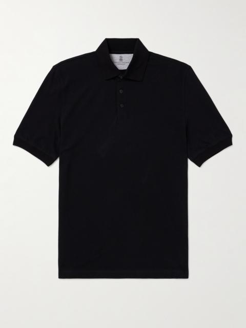 Brunello Cucinelli Slim-Fit Cotton-Piqué Polo Shirt