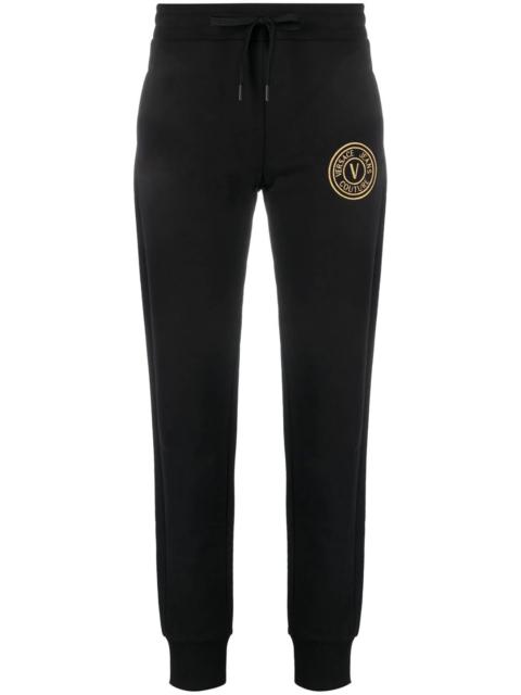 VERSACE JEANS COUTURE V-Emblem print track pants