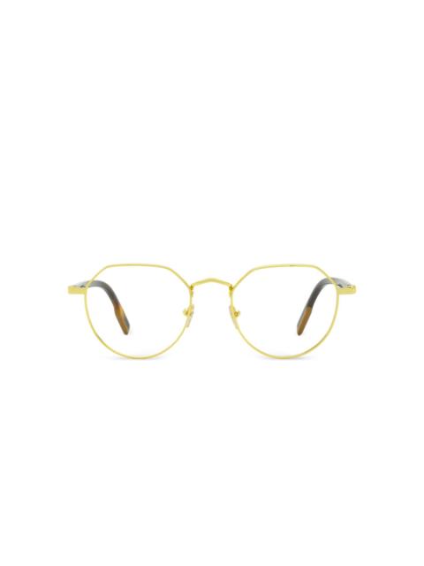 ZEGNA geometric lens glasses