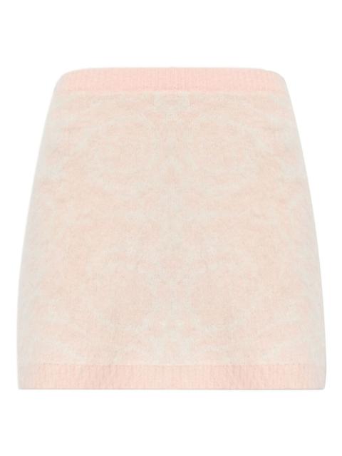 VERSACE knitted mini skirt