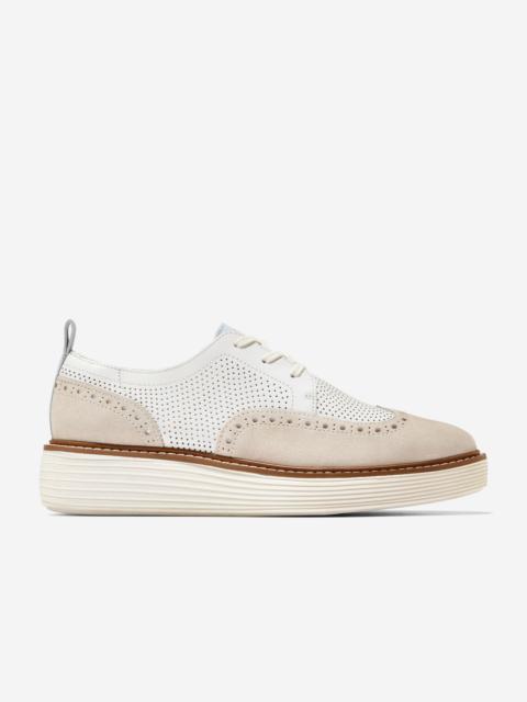 COLE HAAN Women's ØriginalGrand Platform Wingtip Oxfords