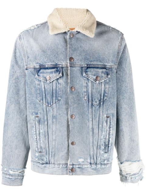 MM6 Maison Margiela distressed denim jacket