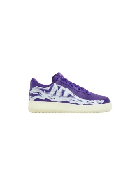 Nike Purple Air Force 1 '07 Skeleton QS Sneakers