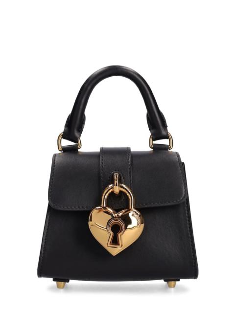 Heart lock top handle bag