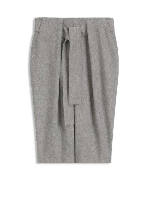 BOSS BELTED SKIRT WITH PLEAT FRONT