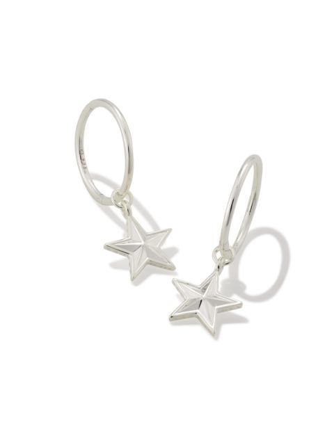 KENDRA SCOTT Small Star Huggie Earrings in Sterling Silver