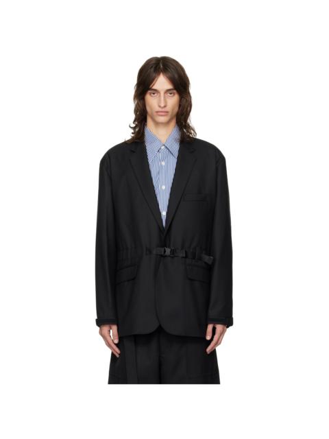 Comme des Garçons Homme Black Belted Blazer
