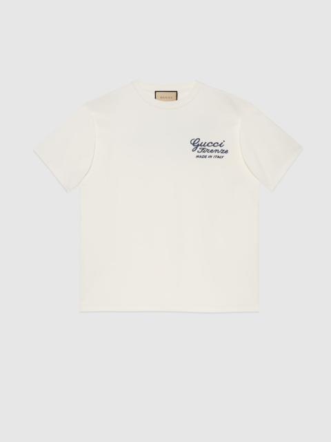GUCCI Cotton jersey T-shirt with embroidery