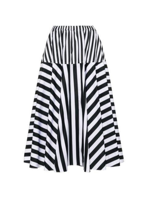 PATOU striped maxi skirt