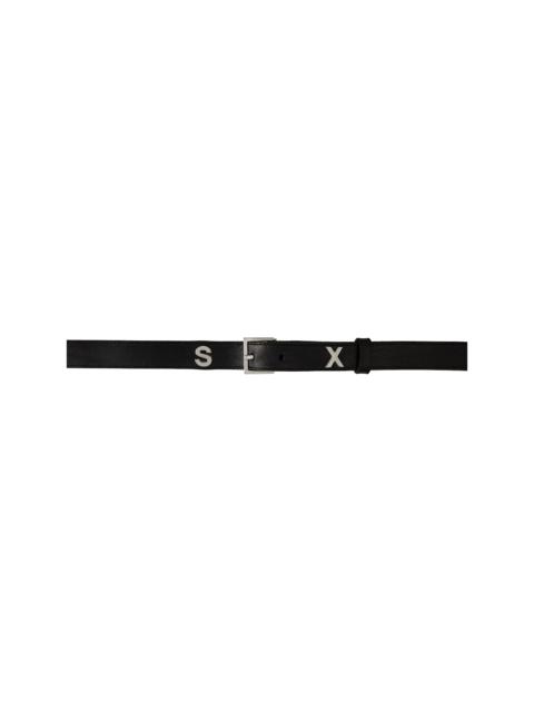 Martine Rose Black 'Sex' Belt