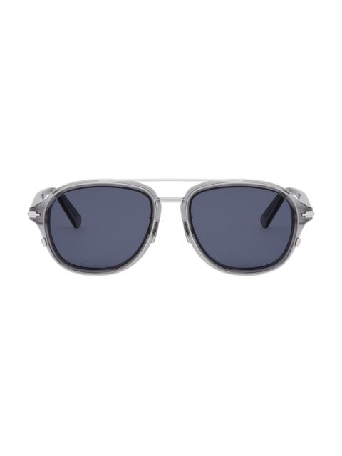 Dior Men's DiorBlackSuit A4U 53MM Pilot Sunglasses - Grey Blue
