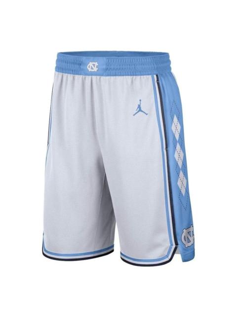 Jordan Air Jordan North Carolina Tar Heels Replica Team Basketball Shorts 'White Blue' CD3169-100