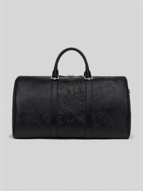 VERSACE Embossed Barocco Leather Travel Bag