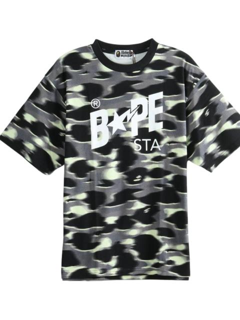 A BATHING APE® Screen Camo Sta Logo Tee "Black" 1M30109304 BLK