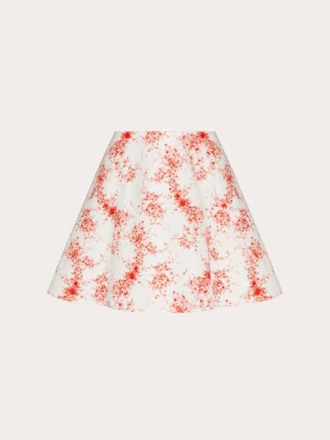 Valentino PRINTED FAILLE MINISKIRT