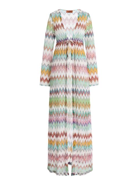 Missoni Metallic-Knit Maxi Cover-Up Dress multi