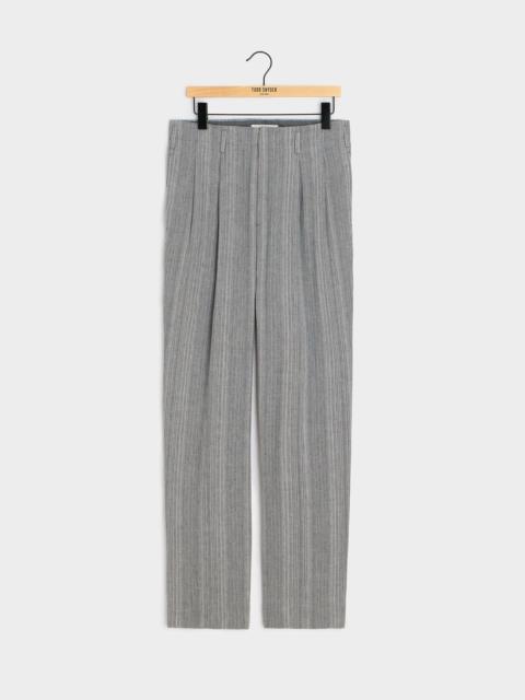 TODD SNYDER Italian Multi-Stripe Linen Hollywood Trouser