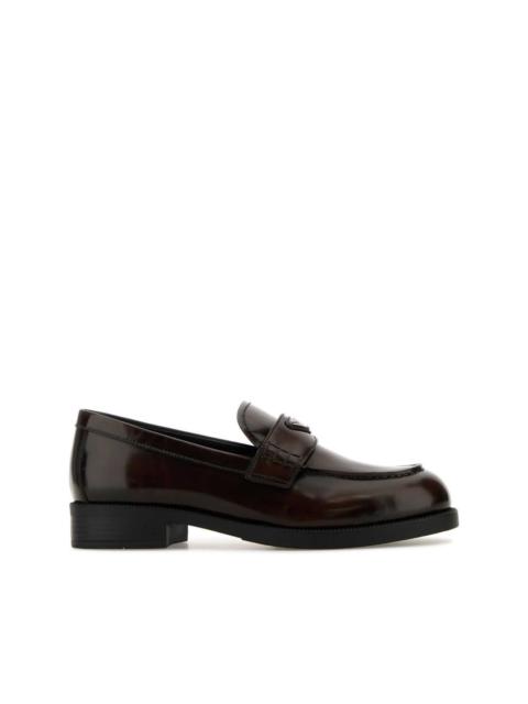 Prada triangle-logo loafers