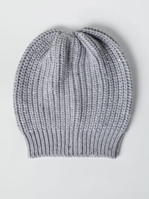Brunello Cucinelli Cashmere and silk Diamond yarn beanie