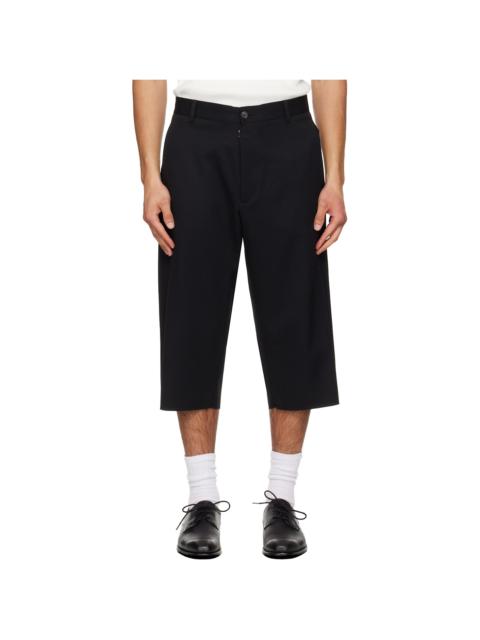 MM6 Maison Margiela Black Virgin Wool Shorts