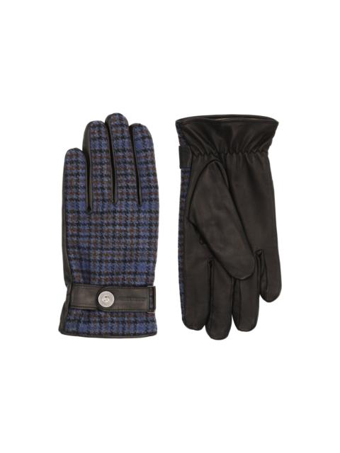 HENRIK VIBSKOV HV GLOVES - BLUE WOOL CHECKS