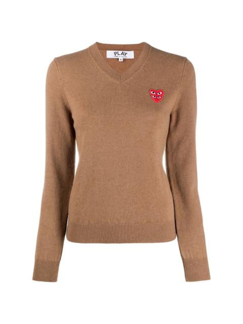 Comme des Garçons PLAY embroidered logo jumper