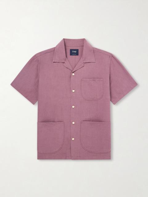 Drake's Camp-Collar Linen Shirt