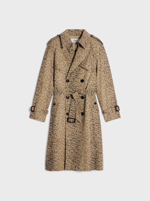 CELINE vivienne trench coat in cotton gabardine