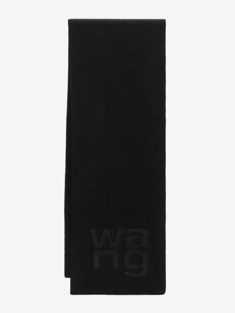 Alexander Wang Logo scarf in compact deboss