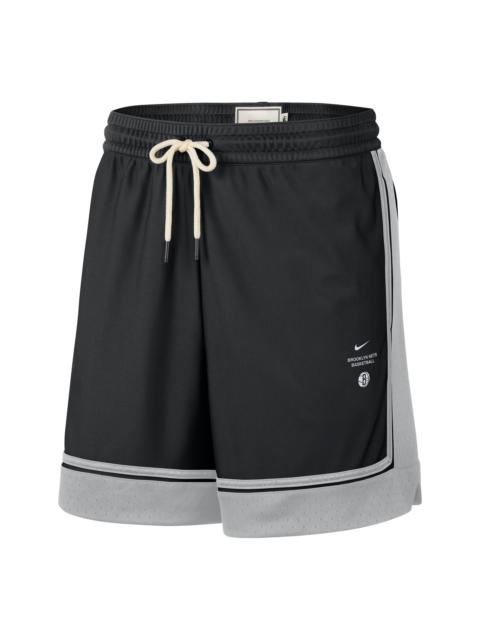 Nike Nike Brooklyn Nets Standard Issue 6" Shorts 'Black Flat Silver' IQ1675-010