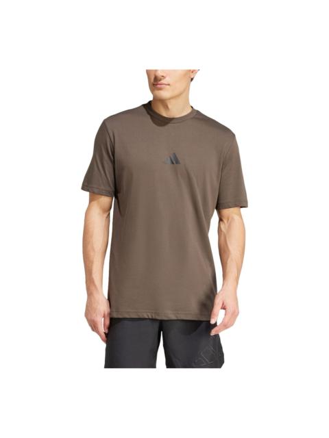 adidas Strength Graphic T-shirt Asia Sizing 'Shadow Olive' IW0138