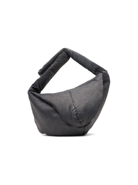 Gray Amorphous Crossbody Bag
