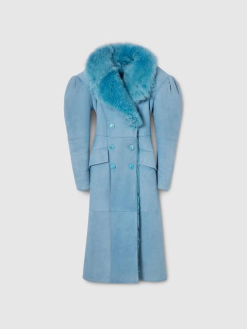 GUCCI Soft long shearling coat