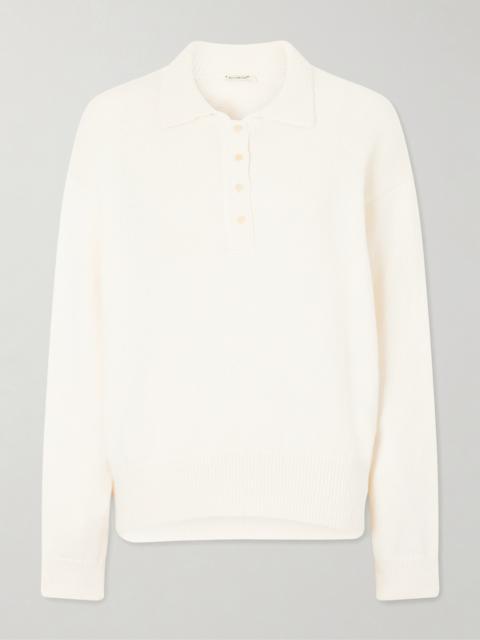KALLMEYER Chessy Cotton And Wool-blend Polo Sweater