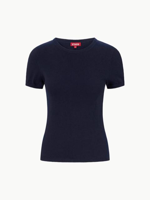 STAUD STAUD EASY T-SHIRT NAVY