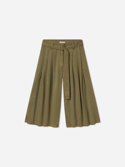 CO Garment Dye Pleated Culotte in Cotton