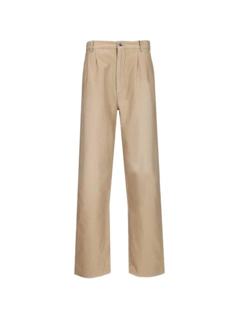 Maison Margiela pleated cotton trousers