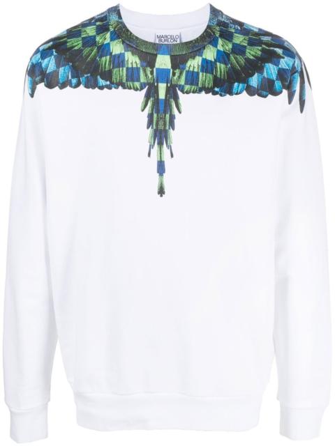Marcelo Burlon County Of Milan Chess Wings crew-neck sweatshirt