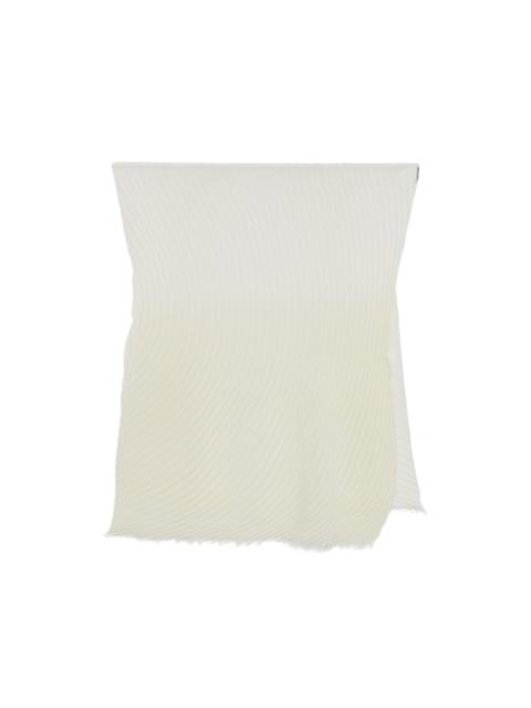 ISSEY MIYAKE pleated frayed scarf