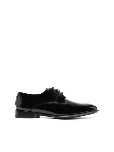 Alexander McQueen patent-leather Oxford shoes