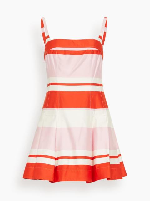 SIMKHAI Nelly Bustier Mini Dress in Tulip Stripe