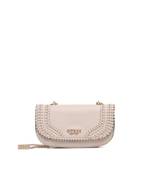 GUESS USA Tatum woven chain mini cross-body bag