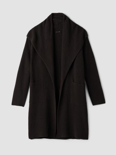 EILEEN FISHER Recycled Wool Cashmere Shawl Cardigan