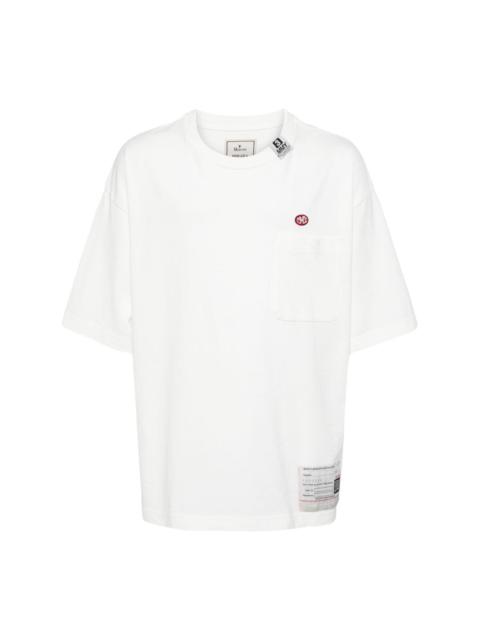 logo-embroidery cotton T-shirt